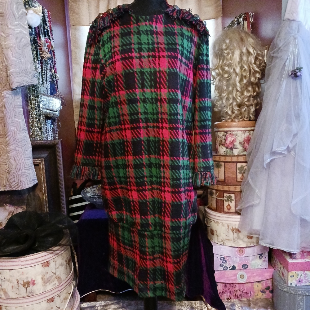 Anne Crimmins For UMI Collections Plaid Dress 12